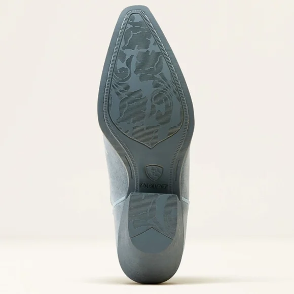 Ariat Suede Light Blue Ankle Boots Chandler In Baby Blue Jean Suede Size - Picture 14 of 16